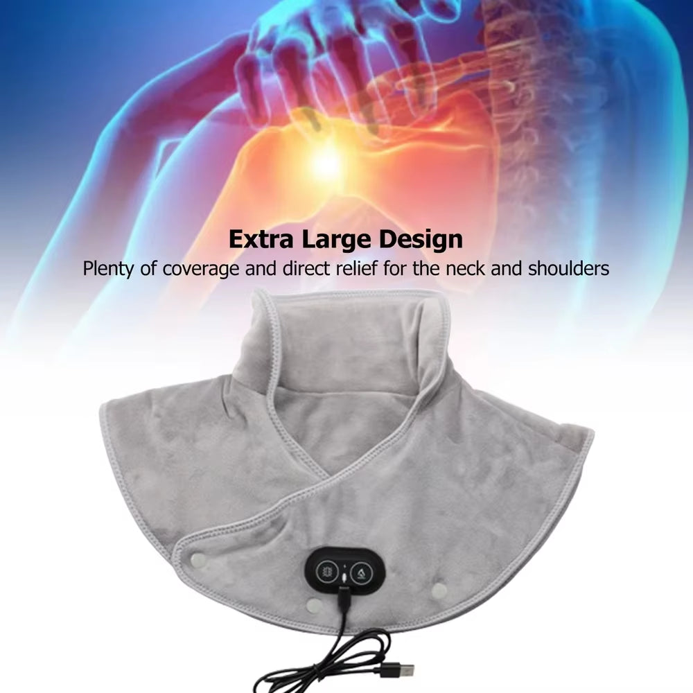 ThermaRelief™ Heated Neck & Shoulder Wrap – Soothe Tension, Melt Stress Away